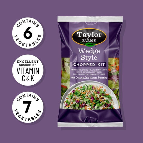 Taylor Farms 12.87 OZ Wedge Style Chopped Salad Kit