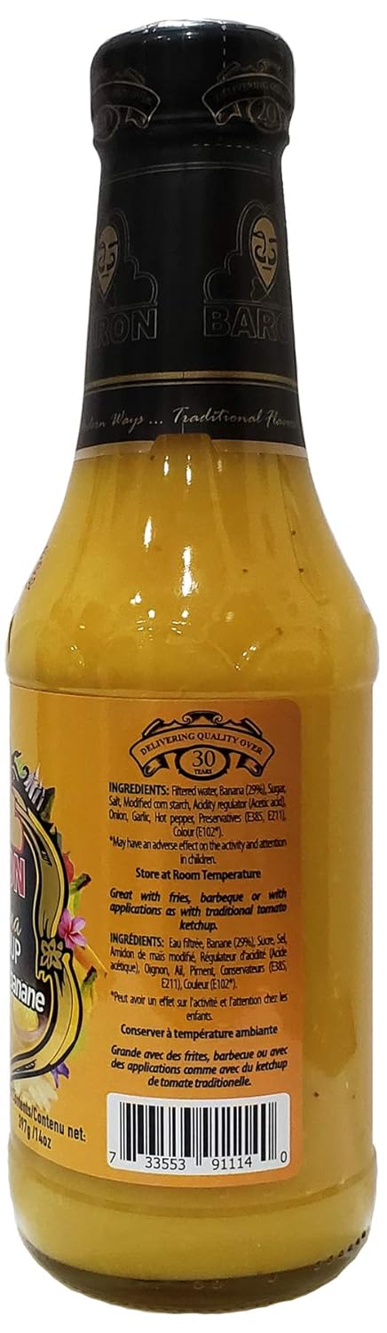 14 (Pack 3) Baron Banana Ketchup Ounce