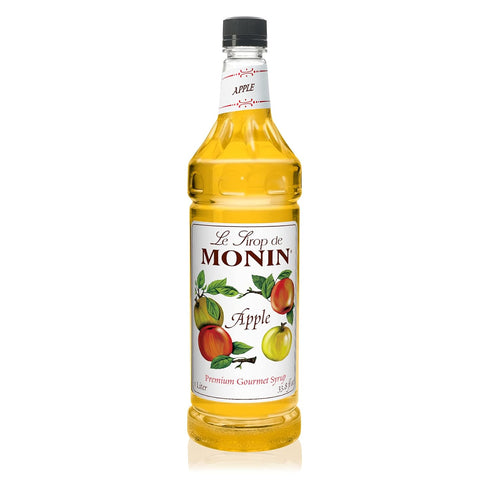 Monin Apple Syrup, 33.8-Ounce Plastic Bottle (1 liter)