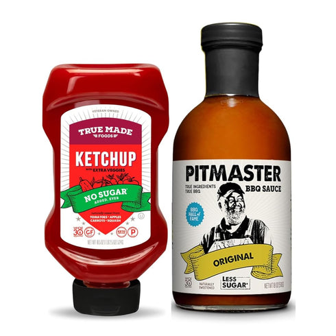 True Made Foods No Sugar Added Ketchup & Pitmaster Original BBQ Sauce