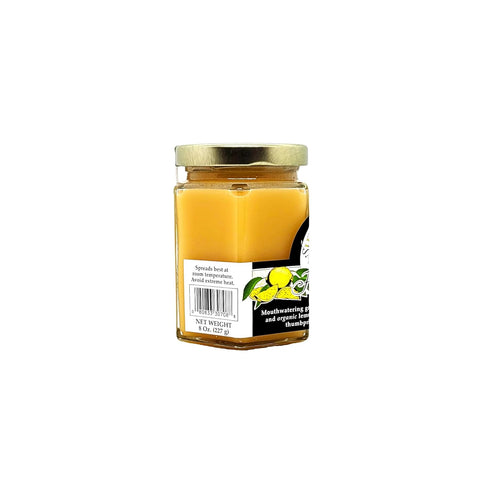 8 oz. Creamed Honey and Lemon - Lemon Honey Creme Jar with Lemon