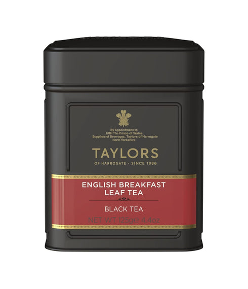 4.41 (Pack 6) Taylors of Harrogate English Breakfast Loose Leaf, Ounce Tin