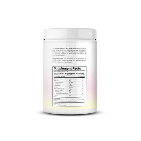 500g Bella All Natural Skinny Vanilla Iced Coffee