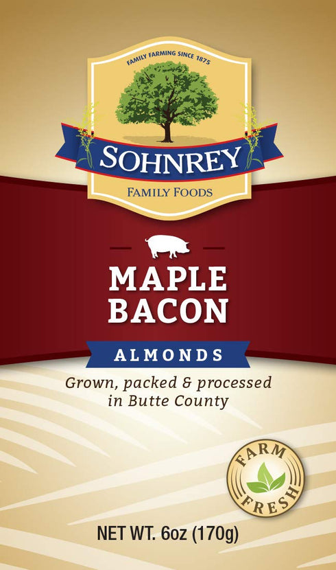 (6oz) Sohnrey Family Foods Maple Bacon Almonds