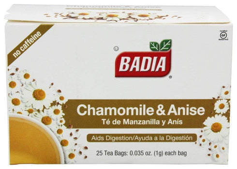 BADIA Tea Chamomile and Anise | 25 BG 2 Pack