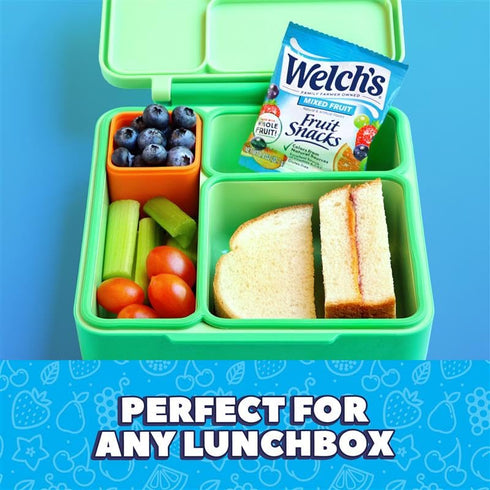 Pack, 0.8 oz (Pack 40) Welch's Fruit Snacks, Mixed Fruit, Bulk Individual Single Serve Bags