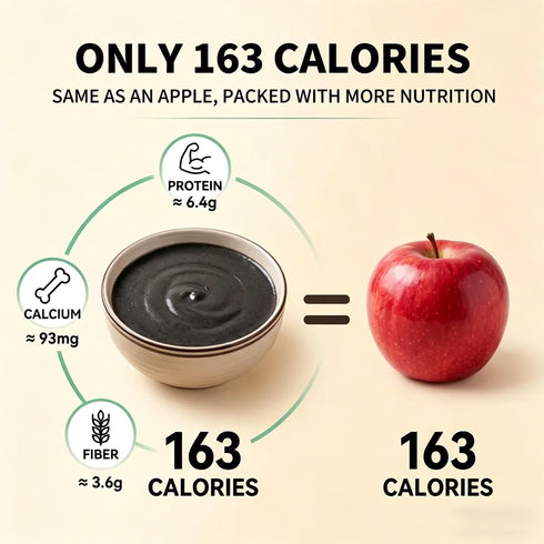 xapuo 500g 7 Black Sesame Paste Instant Meal Jar, Ingredients, Ready With Hot Water, For Snacks, Students, Workers