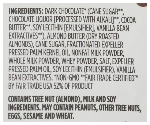 365 4.7 by Whole Foods Market, Mini Dark Chocolate Almond Butter Cups, Ounce