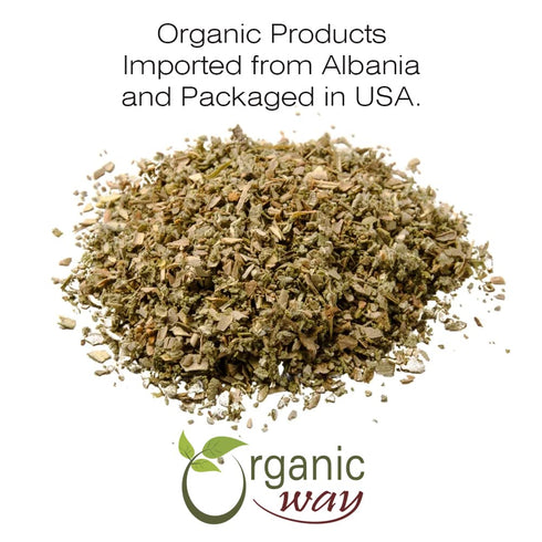 Organic Way Sage Leaf Cut & Sifted (Salvia Officinalis) | Herbal Tea - Organic & Kosher Certified, 4Oz