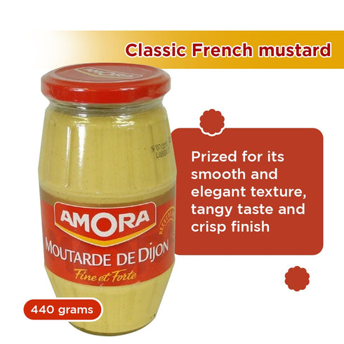 Amora Dijon Mustard - Classic French Condiment