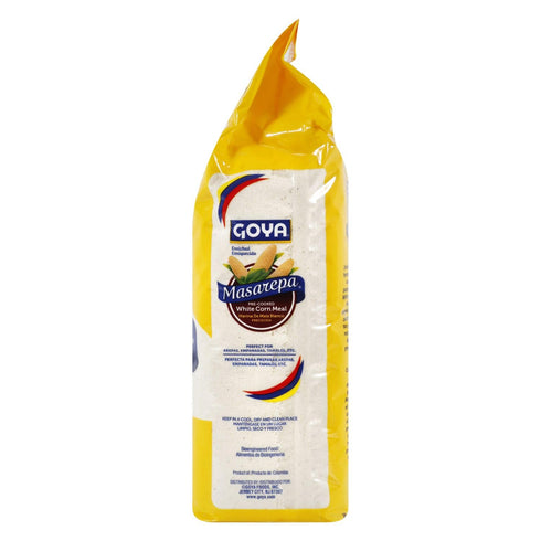 35.2 (Pack 10) Goya Masarepa Pre-Cooked White Corn Meal, Ounce