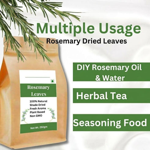 Generic 250gm Rosemary Dried Leaves, Premium, Shade Dried, Fresh Aroma, Plant Based for making Rosemary Water & Hair
