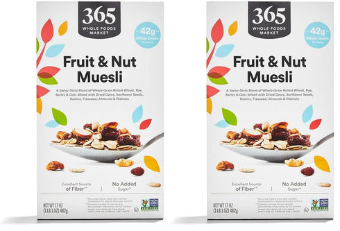 365 by Whole Foods Market, Muesli Fruit And Nut, 17 Ounce (Pack