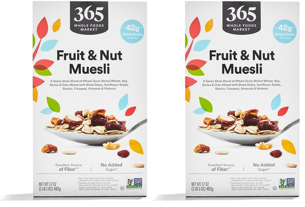 365 by Whole Foods Market, Muesli Fruit And Nut, 17 Ounce (Pack