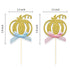 24pcs Pumpkin Gender Reveal Cupcake Toppers, Baby Shower Girl or Boy Party Decorations Supplies, Pumpkin Food Pick