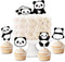 Panda Cupcake Toppers Picks, 24pcs - Birthday & Baby Shower Party Supplies