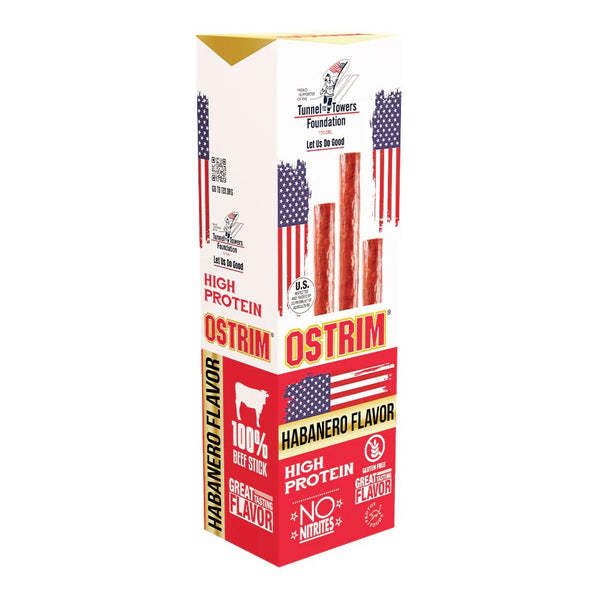 Ostrim Beef Snack Sticks, 1oz, High Protein, Keto & Paleo Friendly, Sugar