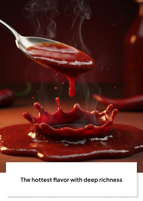 4.23 oz Korean Food Saudeep Korean-Style Hot Sauce, Gochujang Sauce, Warm Heat with Deep Savory Flavor, Versatile Sauce