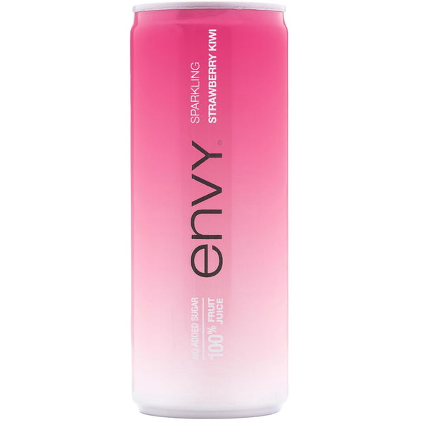 Envy Sparkling 100% Fruit Juice, Strawberry Kiwi 8oz (Case of 24)