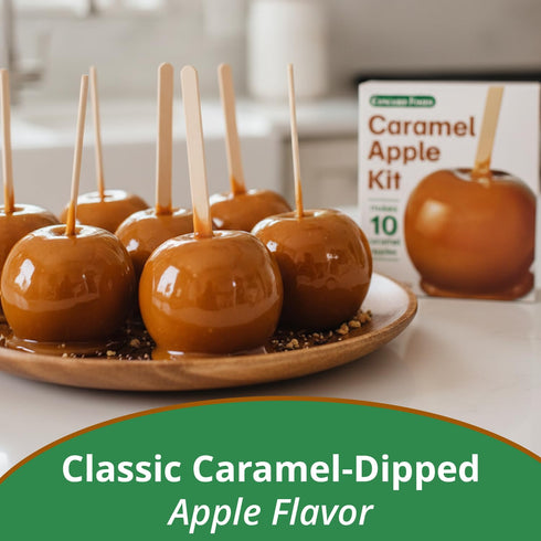10 5 oz (Pack 2) Concord Foods Caramel Apple Kit: Fall Favorite Treat - Indulge in Chewy Apples! Makes Caramel Apples