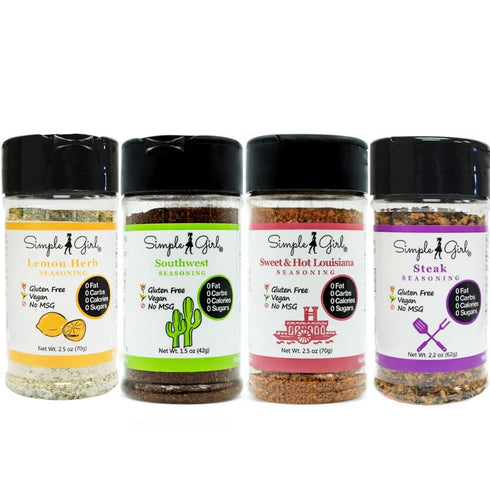 Simple Girl Gourmet Spice Set With Southwest Seasoning - Sugar Free - Vegan and