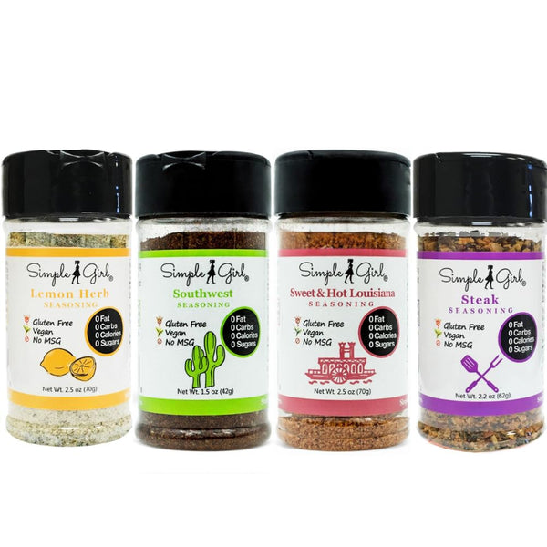 Simple Girl Gourmet Spice Set With Southwest Seasoning - Sugar Free - Vegan and