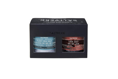 Sets 4 2 (3.17 Oz (Pack 2), Saltverk Salt Gift - Flaky, Lava, Birch Smoked, Arctic Thyme Sea Salts- Gourmet, Icelandic