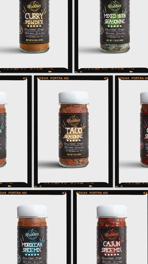 4.5oz Foddies Low FODMAP Curry Powder Mild Indian Spice Blend, No Onion No Garlic, IBS Friendly, Gluten Free, Vegan