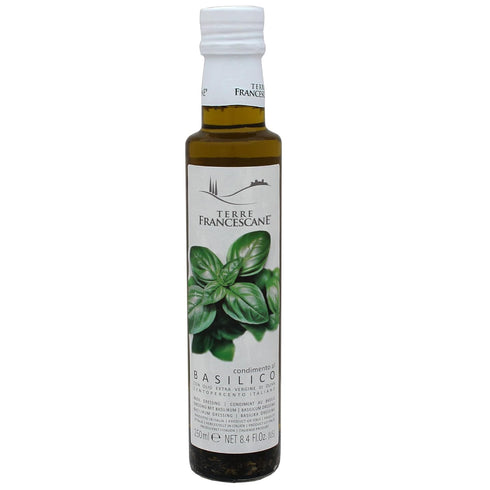 Italian Basil Naturally Flavored Extra Virgin Olive Oil from Terre Francescane, 8.4oz,