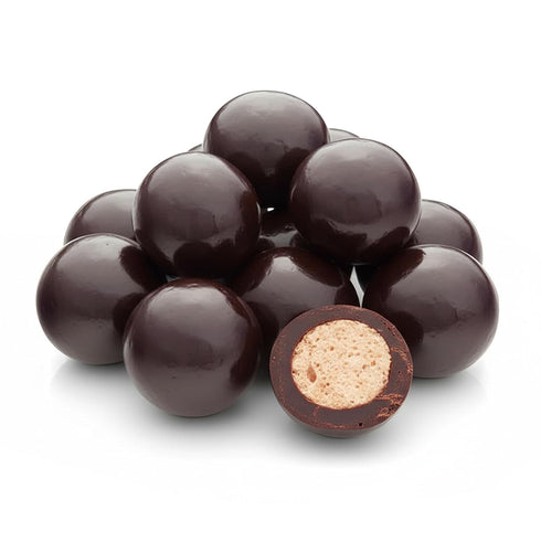 3 NY Spice Shop Dark Chocolate Espresso Malt Balls - Pound Holiday Chocolate Espresso Candy - Festive Chocolates Malted