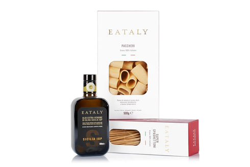 500g (17 oz.) 1 Pack Eataly Italian Paccheri Pasta Noodles - Box -Authentic Durum Semolina Wheat - Made in Italy- Dried