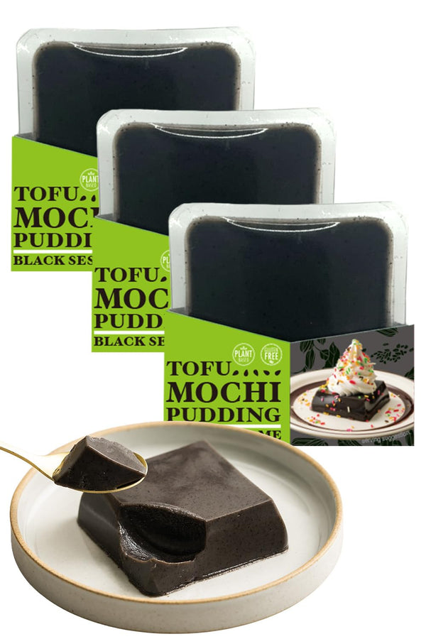 Store TOFU MOCHI PUDDING Japanese Black Sesame Dessert | Zen-Inspired Plant-Based Sweet |