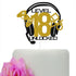 Level 18 Unlocked Cake Topper: Video Game Happy 18th Birthday Cake Decorations, Gold & Black Glitter