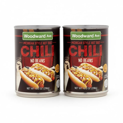 WOODWARD AVE. Woodward Ave Hot Dog Chili No Beans, 10.5 Oz (Pack of 2)