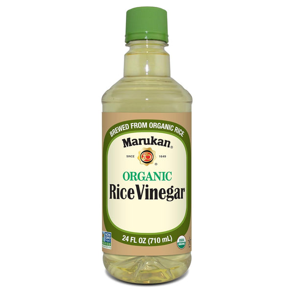 Marukan Organic Unseasoned Rice Vinegar for Enhancing Flavor & Cooking, USDA Organic,
