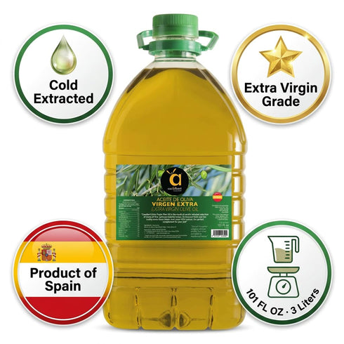 Casalbert 101 oz (3L) Extra Virgin Olive Oil fl Traditional Spanish, Perfect for Salads, Tapas & Creative Cooking EVOO