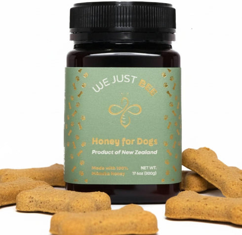 500g/17.6oz Immune, 400+ Manuka Honey for Dogs Premium New Zealand Dog Food Topper & Natural Treat | Raw Honey for Dogs