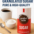 Perfect Taste 20 oz Packaging Granulated Sugar Sugar Canister Pure White Sugar for Coffee, Tea, Baking & Office Use