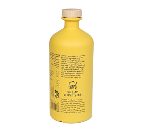 25.4oz 750mL, Levantes Brace Organic Extra Virgin Olive Oil, / Greek EVOO