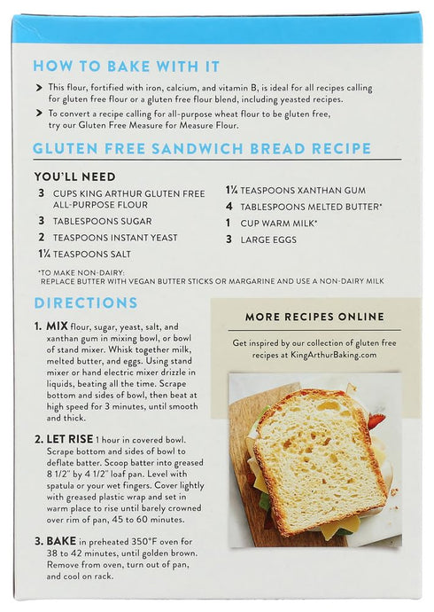 24 oz 2 King Arthur Flour Multi-Purpose Flour Gluten Free -- - pc