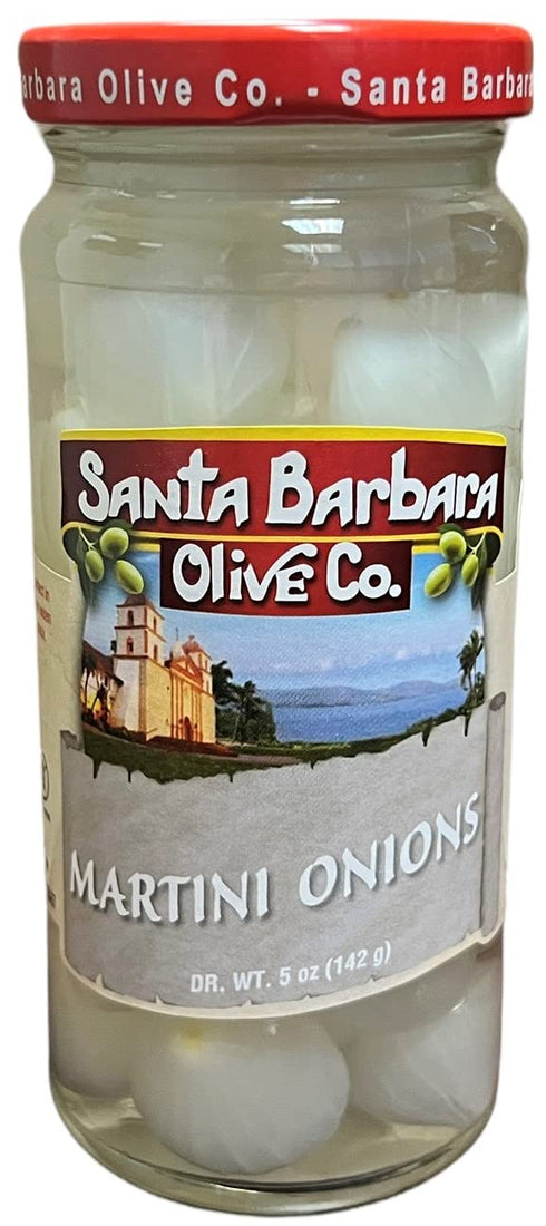5oz, 3 pack Santa Barbara Martini Onions in Vermouth