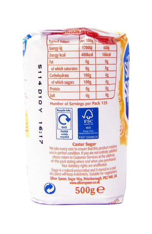 Silver Spoon 500g - Caster Sugar