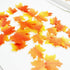 50 pcs Edible Fall Leaves Gold Leaf Cake Topper, Maple Leaves Cake Decorations for Party Cupcake