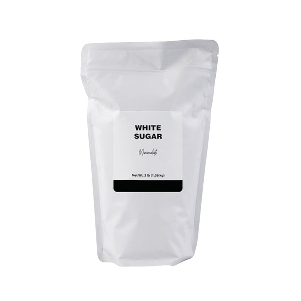 Minimalist White Table Sugar, Perfect for Baking and Sweetening Beverages (3 Pound)