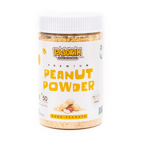 Pasokin All-Natural Powdered Peanut Butter, Gluten-Free Peanut Powder, from Roasted Cold-Pressed High