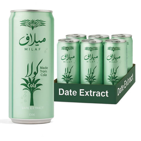 Milaf Date Cola - 8.1 fl oz | Sweet Carbonated Soda Soft Drink