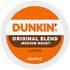 64 Dunkin' Donuts Single-Serve Coffee K-Cup Pods, Original Blend, Medium Roast, Carton Of Pods