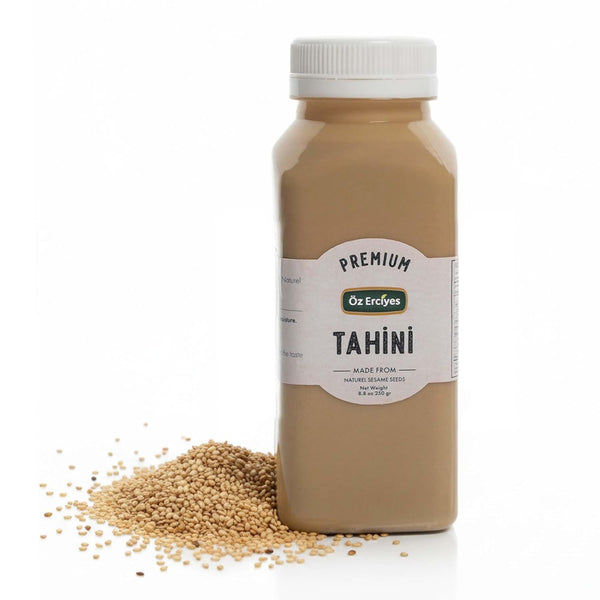 OZ ERCIYES Premium Tahini Paste 8.8 oz (250 g) | Roasted & Ground Sesame