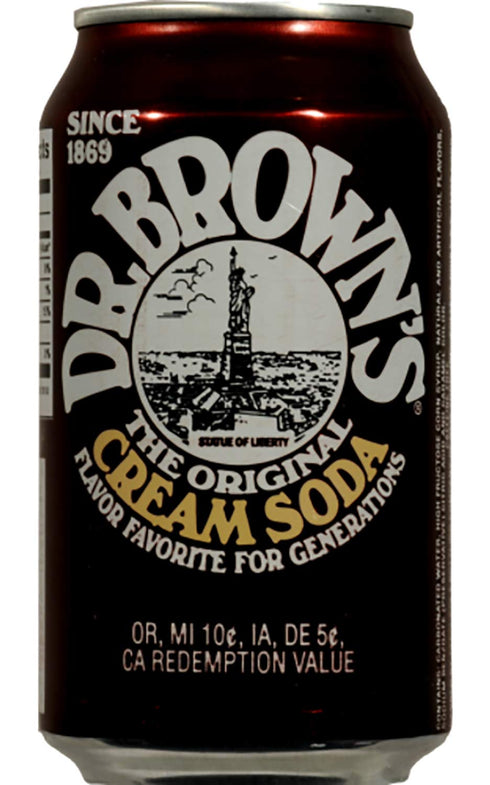 Dr. Brown's Regular Cream Soda, The Original Flavor Favorite for Generations, 12