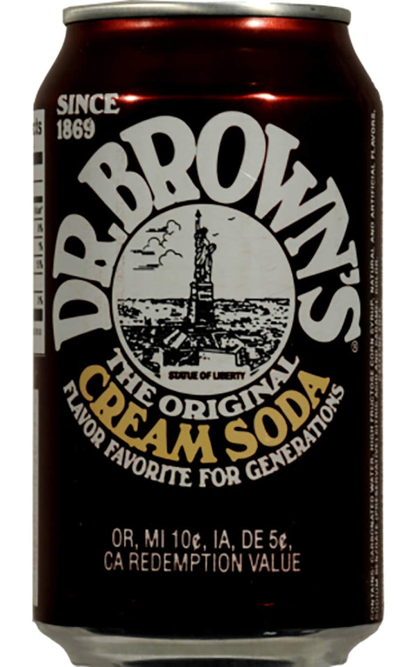 Dr. Brown's Regular Cream Soda, The Original Flavor Favorite for Generations, 12